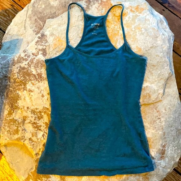 ✨3/$25✨Garage Size S racerback tank top camisole undershirt teal green